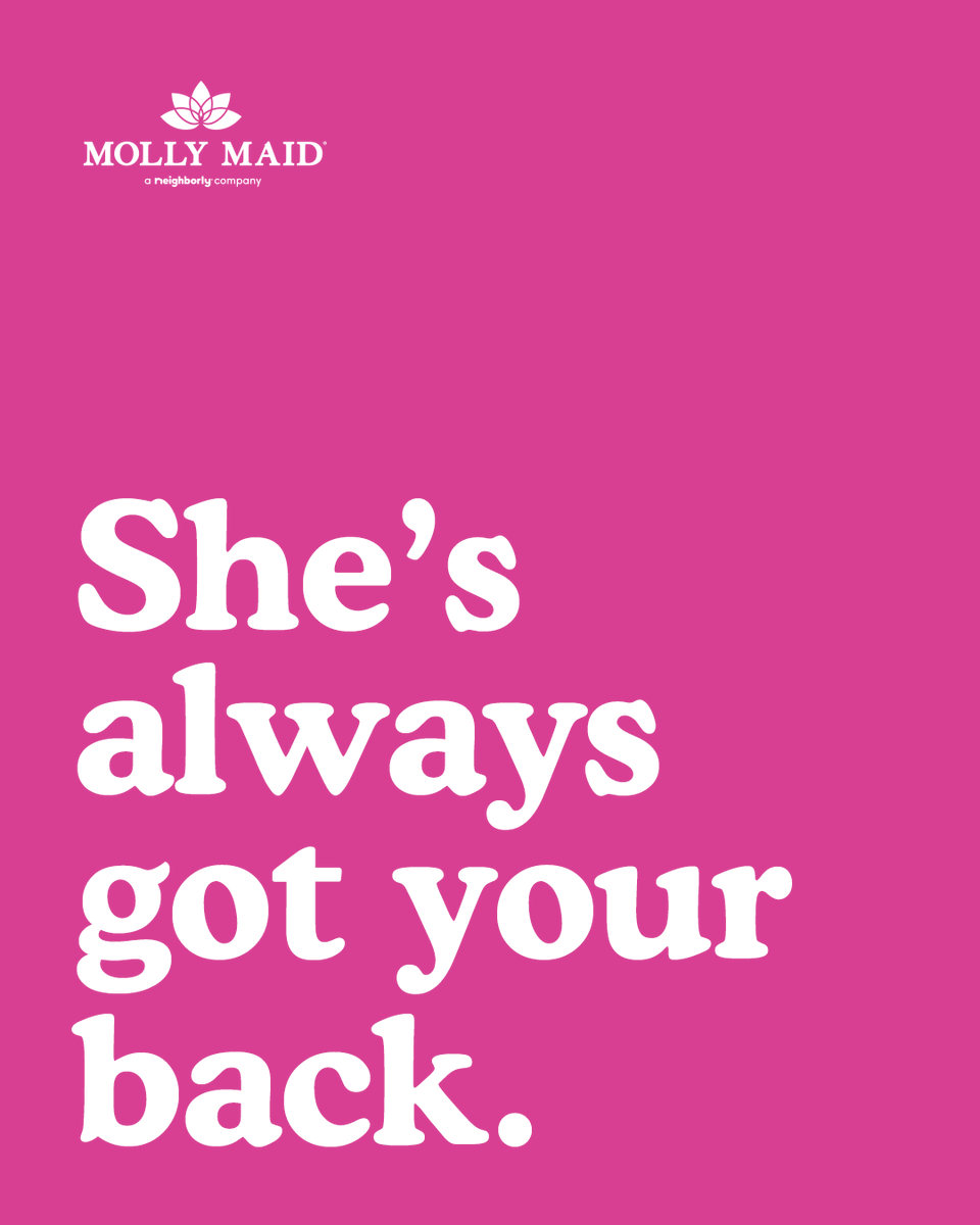 MollyMaid's tweet photo. Because sometimes one of you just isn’t enough.
Molly Maid is there when life gets busy—with reliable, trusted help you can count on.
Call 1-800-MOLLY-MAID or book online today.
#MollyMaid #CleanYouCanCountOn #AFriendLikeMolly https://t.co/Hv1h62bMBy