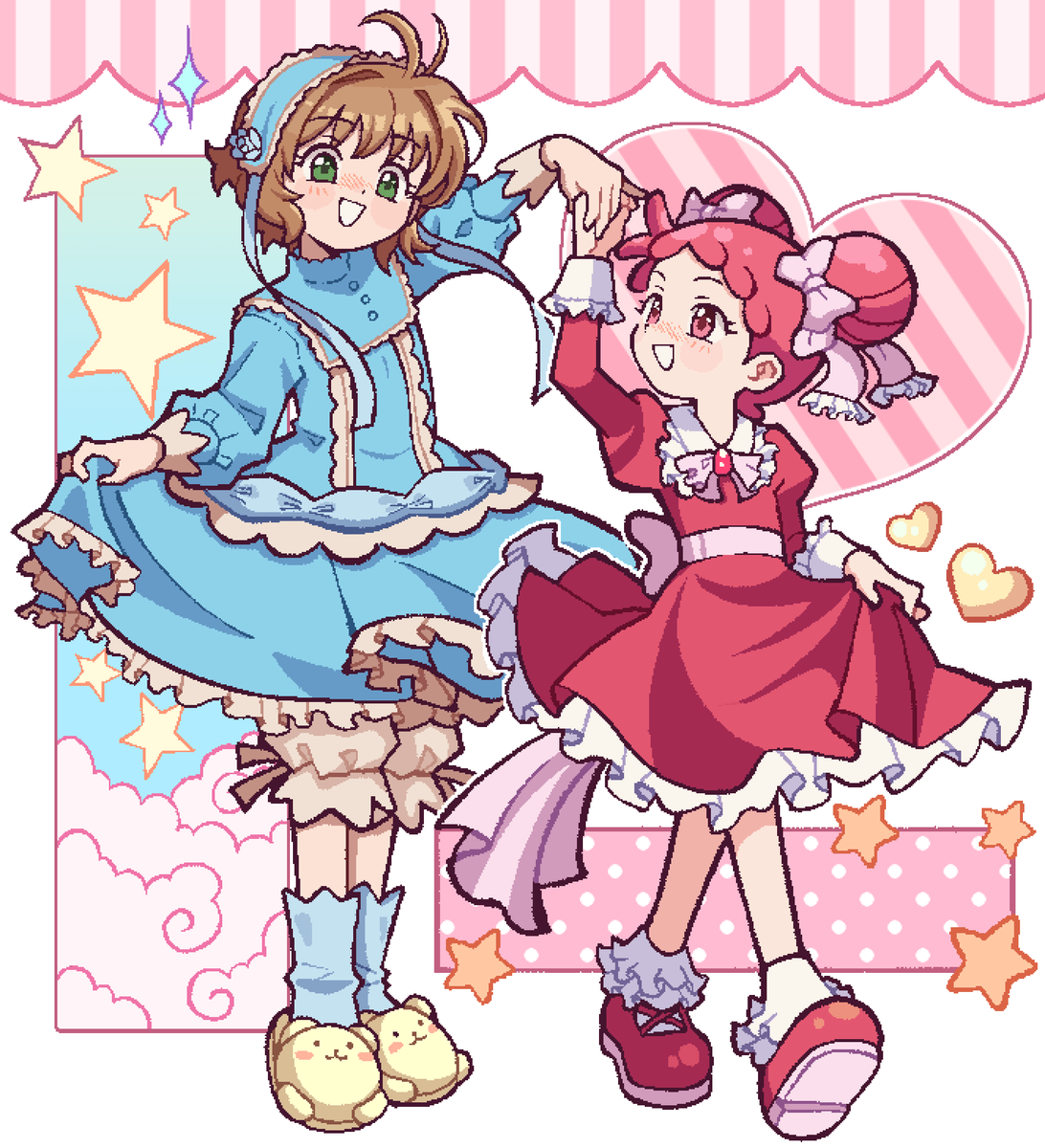 castussan's tweet photo. Sakura and Doremi ❣️ https://t.co/uRn7Y3703i