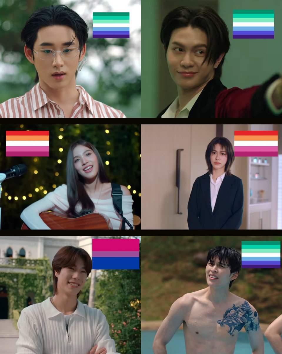 itsaytwts's tweet photo. Our very first ALL queer chosen family in Thai BL!! 
Happy Pride Month to us and them 🏳️‍🌈

#PrideMonth
#PeachAndMetheseries #RomeMok #MiraPlub  #TheePeach https://t.co/DStia89700