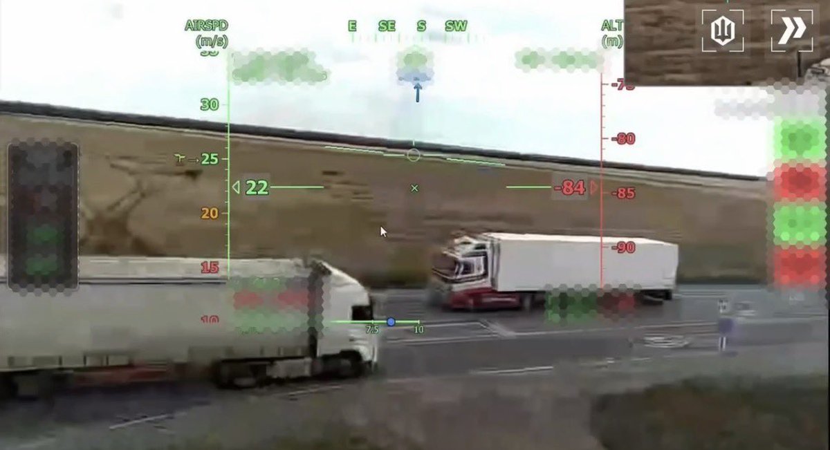 Tendar's tweet photo. The latest video released by Robert „Magyar“ Brovdi shows numerous successful strikes at transformator stations, Russian logistics and radar systems. Especially, the elimination of Russian trucks has reached high numbers, in some cases hitting them at toll/border stations. https://t.co/W0LO16K03K