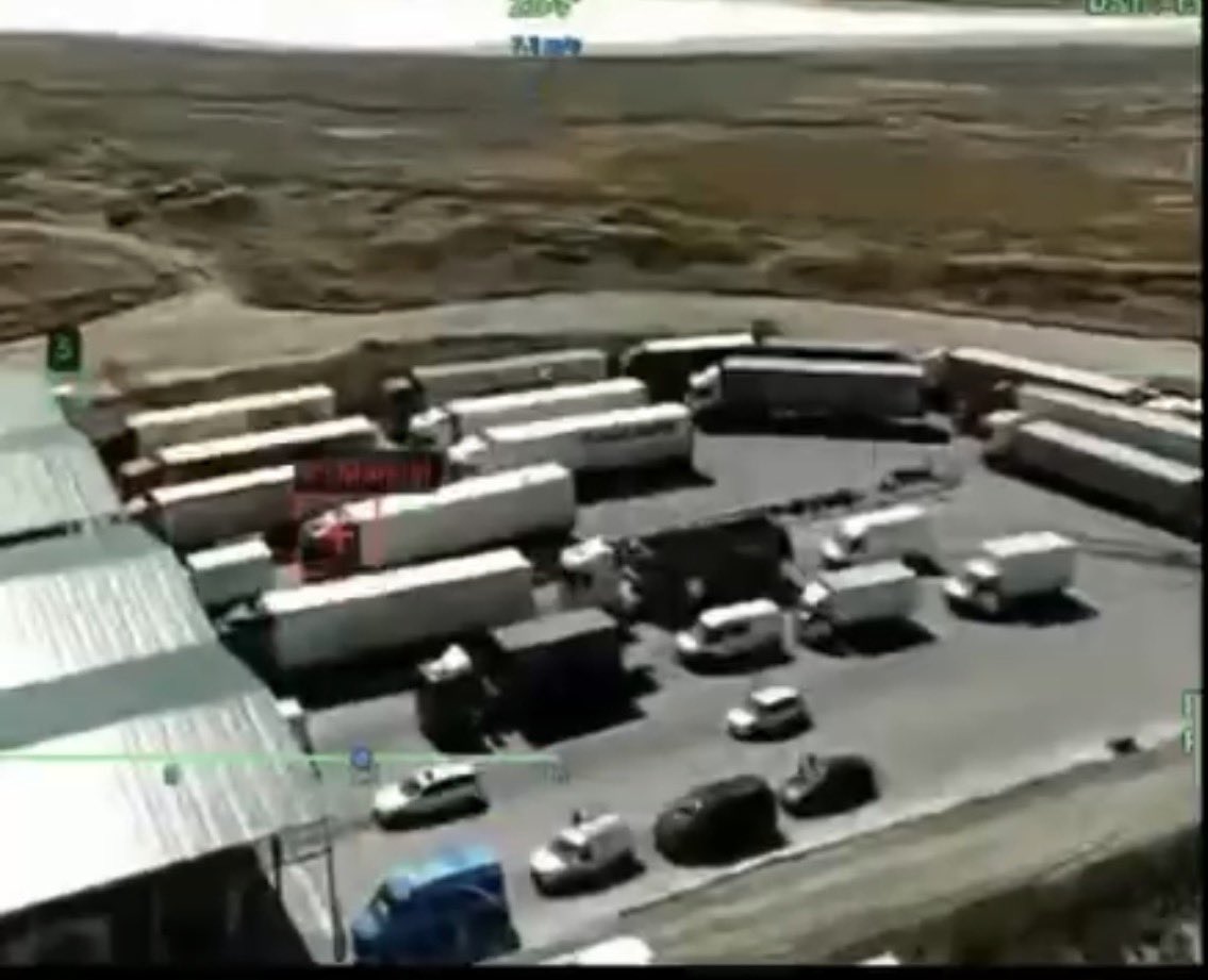 Tendar's tweet photo. The latest video released by Robert „Magyar“ Brovdi shows numerous successful strikes at transformator stations, Russian logistics and radar systems. Especially, the elimination of Russian trucks has reached high numbers, in some cases hitting them at toll/border stations. https://t.co/W0LO16K03K