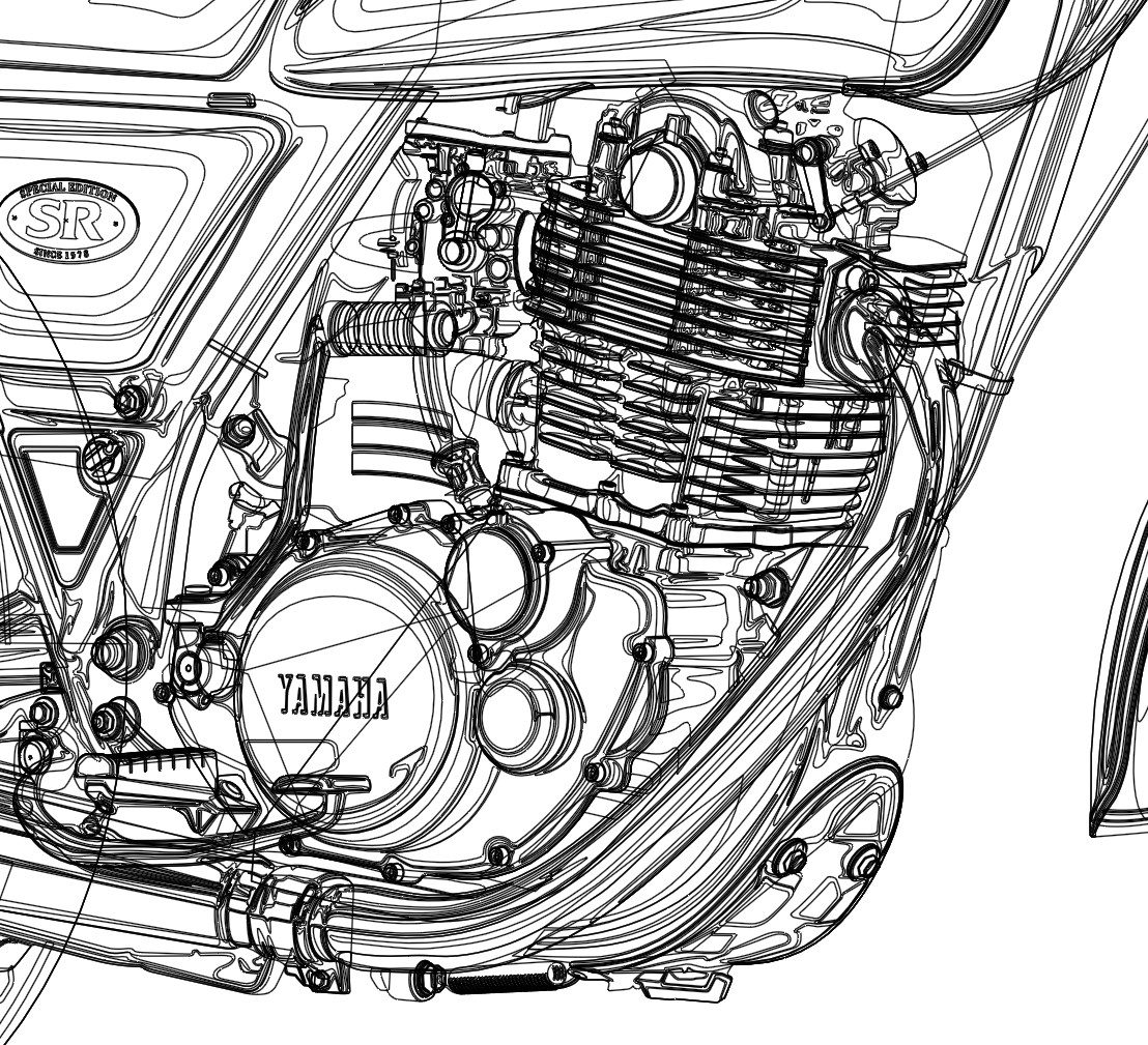 #おまえのエンジンを魅せろ
最近バイク描いてないなぁ… 