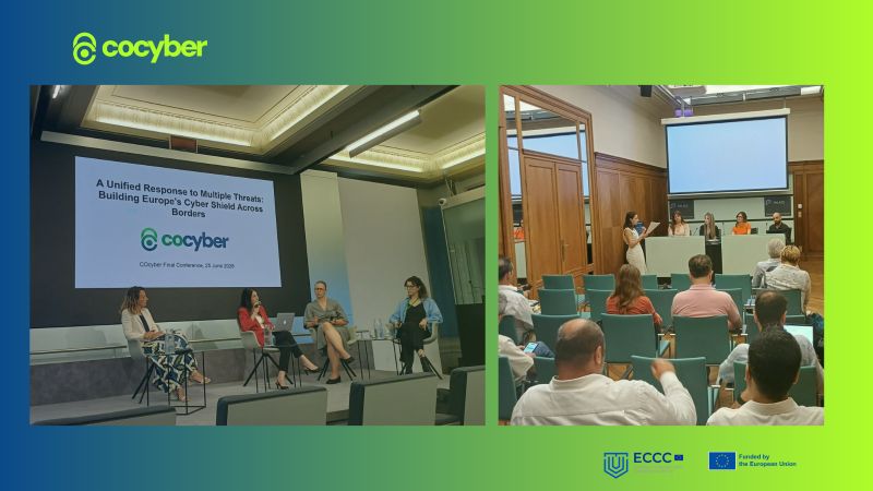 ECHOProjectEU's tweet photo. Our project partner, Carr Communications, presented ECHO on a panel at @COcyberEU's Final Event!

We discussed our Resilience Strategy &amp; solutions for multi-hazard threats on a panel titled 'Need for Speed - From Policy to Practice in Strengthening Europe's Cyber posture’. https://t.co/Pf2S5xpjbj