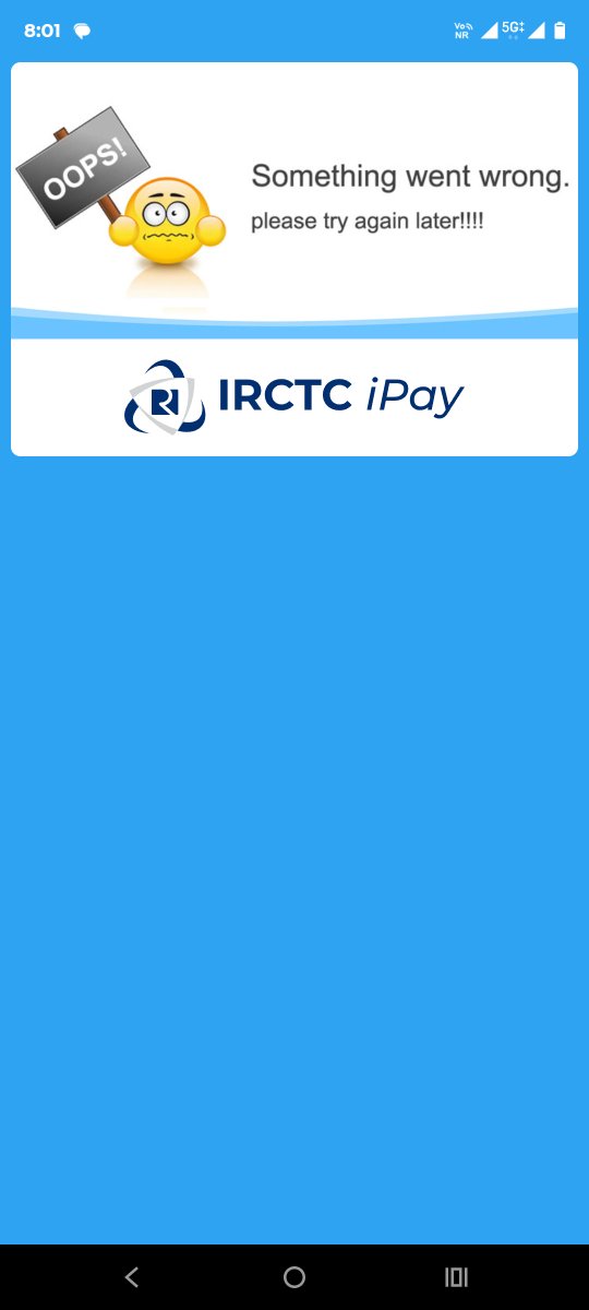 StockMarket9999's tweet photo. @IRCTCofficial @PineLabs @pinelabsonline @RailMinIndia @PhonePe @PhonePeSupport @bankofbaroda 

Dear sir/mam,

Amount debited from my account but ticket not booked . Kindly refund my amount. https://t.co/E4CyW9MD1m