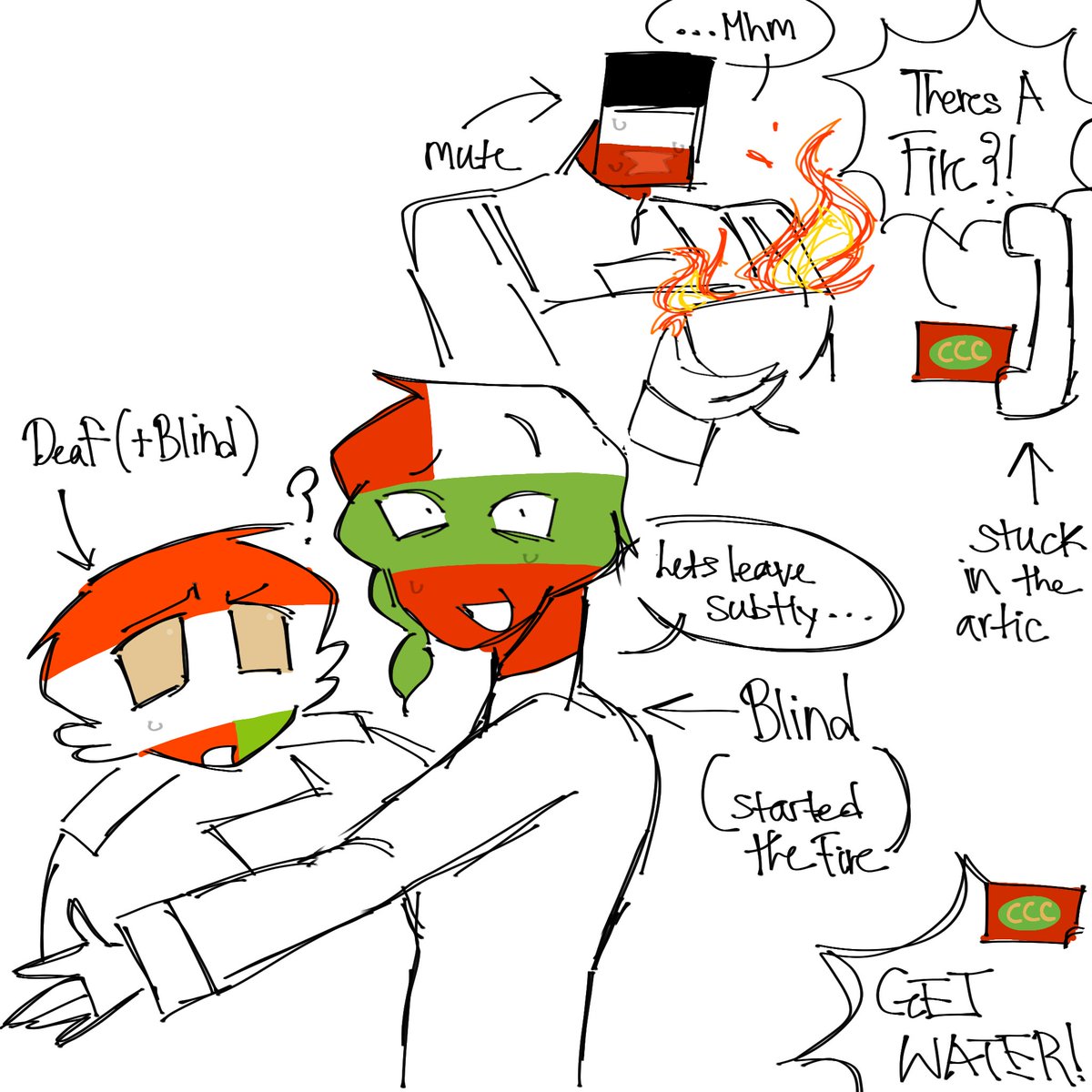 Fr3drickthest4r's tweet photo. central powers try that one kitchen trend, gone WRONG!!!!!

#countryhumans https://t.co/zSNotpeqzZ