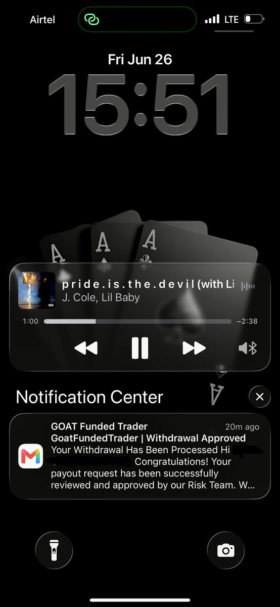 LIONS__SHARE's tweet photo. 📊 WEEKLY RECAP…

This week wasn’t perfect.

I let a winning streak get to my head and took trades that had no business being in my playbook. Deep down, I knew I was stepping out of line, which is why I only took them on one account.

Did I mess up? YES. 💯

Did it cost me? ABSOLUTELY . I probably gave back more than I ever needed to. 📉

The positive? I contained the damage, stayed disciplined on my other accounts, and still secured another payout with @GoatFunded 💸✅

Do I back myself to recalibrate?

1000%. 💪🏾

One bad day or one bad week doesn’t define the journey. It simply exposes where you’ve become complacent, so you can tighten the screws and move forward.

The market has a way of keeping you grounded when you need it most. 

LESSON LEARNED. EGO CHECKED. PROCESS REINFORCED.🧠

ONWARD…✍🏾♠️