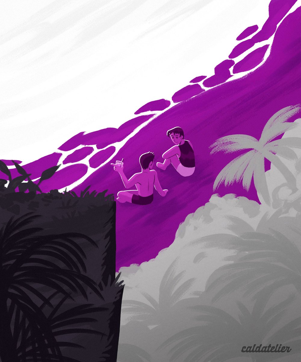 caldatelier's tweet photo. I painted the demisexual sea. https://t.co/tPjl3dcUVT