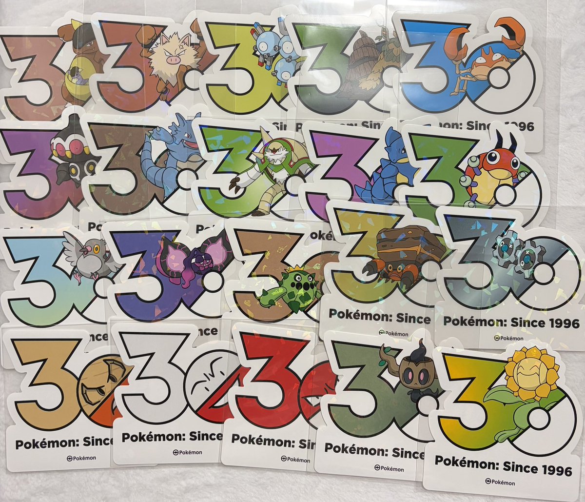 kugel_nebel's tweet photo. 【交換】ポケモン 30周年 30th ステッカー 韓国 シール

譲:画像1〜6(5〜6枚目は次ポスト)

条件は下ポスト参照下さい。
→ https://t.co/0R9rWOIisp