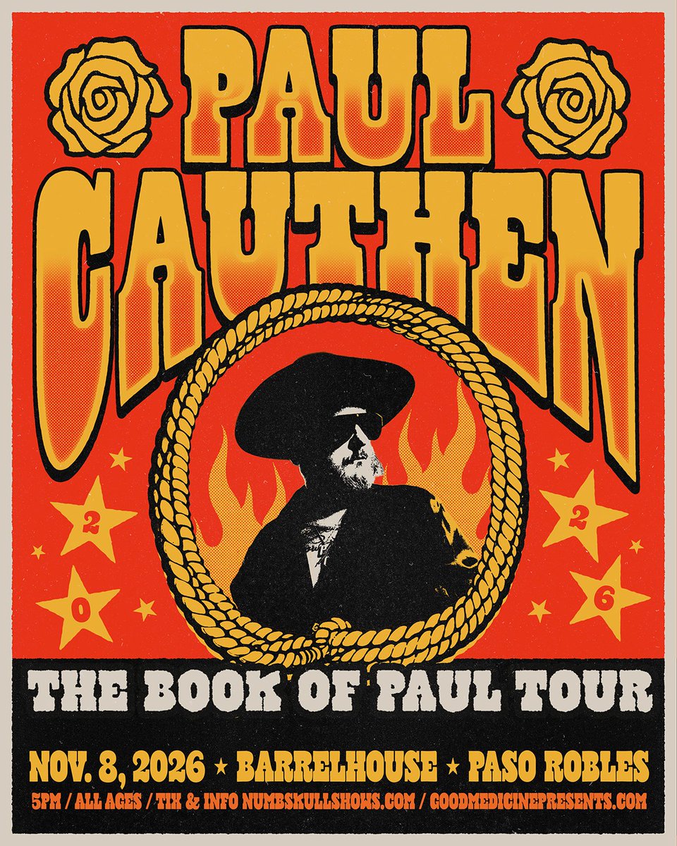 GoodMedicine805's tweet photo. JUST ANNOUNCED - Paul Cauthen with The Wilder Blue at BarrelHouse Brewing Co. Nov. 8th!! Tix and info at: https://t.co/QR7YXAkA3I

@NumbskullShows #goodmedicine #barrelhouse #pasorobles https://t.co/hgpveWEDSN