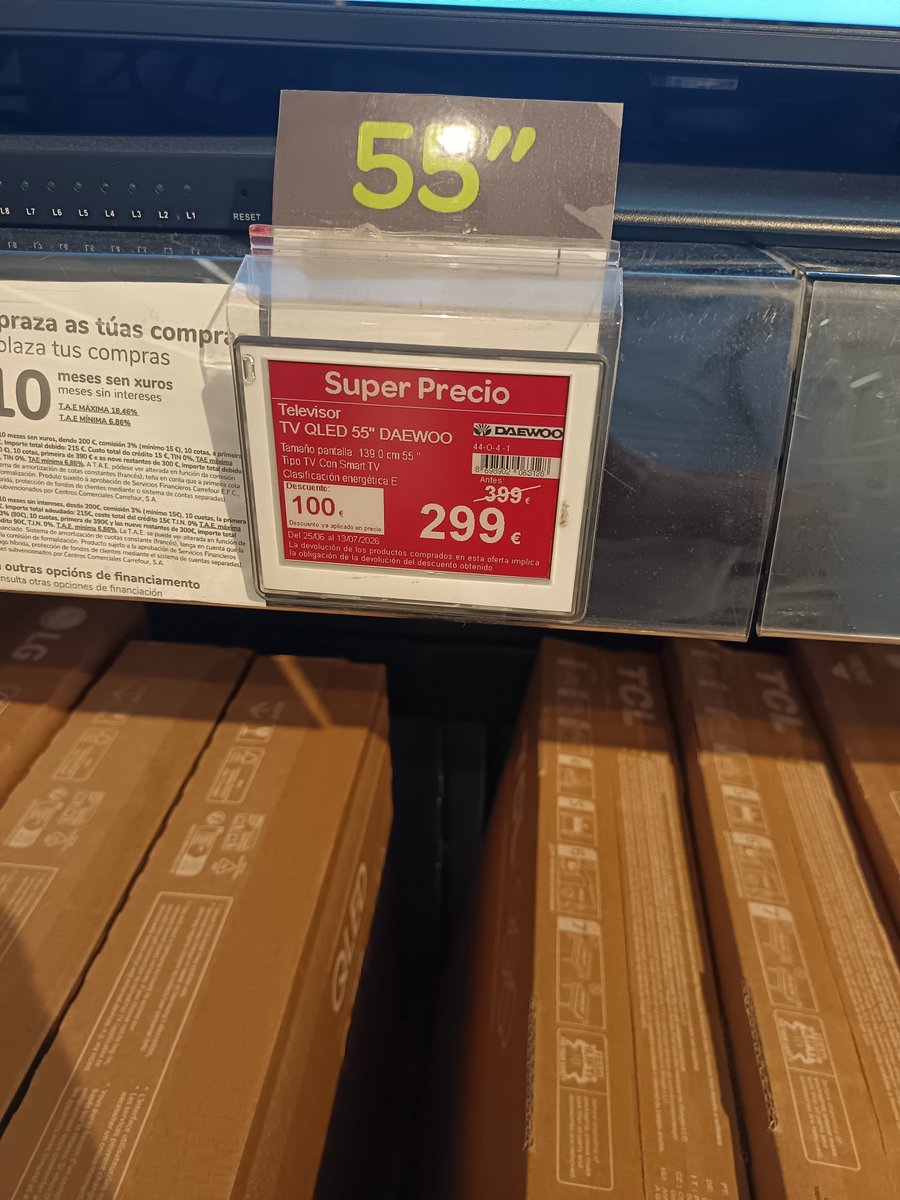 eleolico's tweet photo. Me siento estafado por Carrefour. Anuncian TV por web y en hipermercado.
Pero no lo hay.
Ma atrajeronn con engaño.
Vergüenza, estafadores
Deberían sancionarlos https://t.co/nDpvZeRFUM