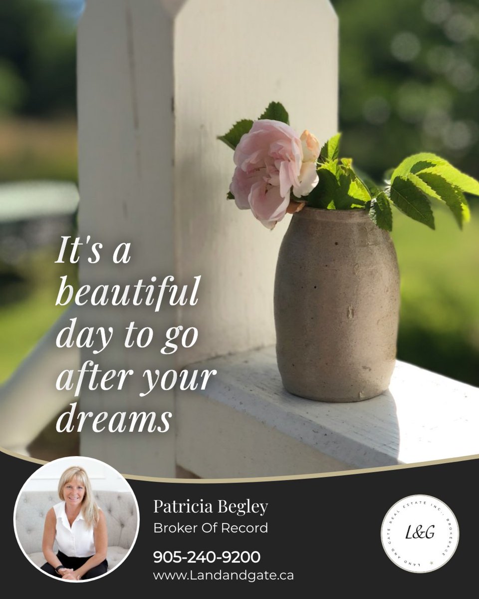 teambegley's tweet photo. Every day is filled with infinite possibilities. Don’t let the chance of something amazing happening pass you by!

What dream are you chasing today?

#forsale #amazing #patriciabegley #landandgate #sellingdurham #durhamrealestate #sellers #buyers #investment #newbuilds #resale https://t.co/DuTPrXRlGO