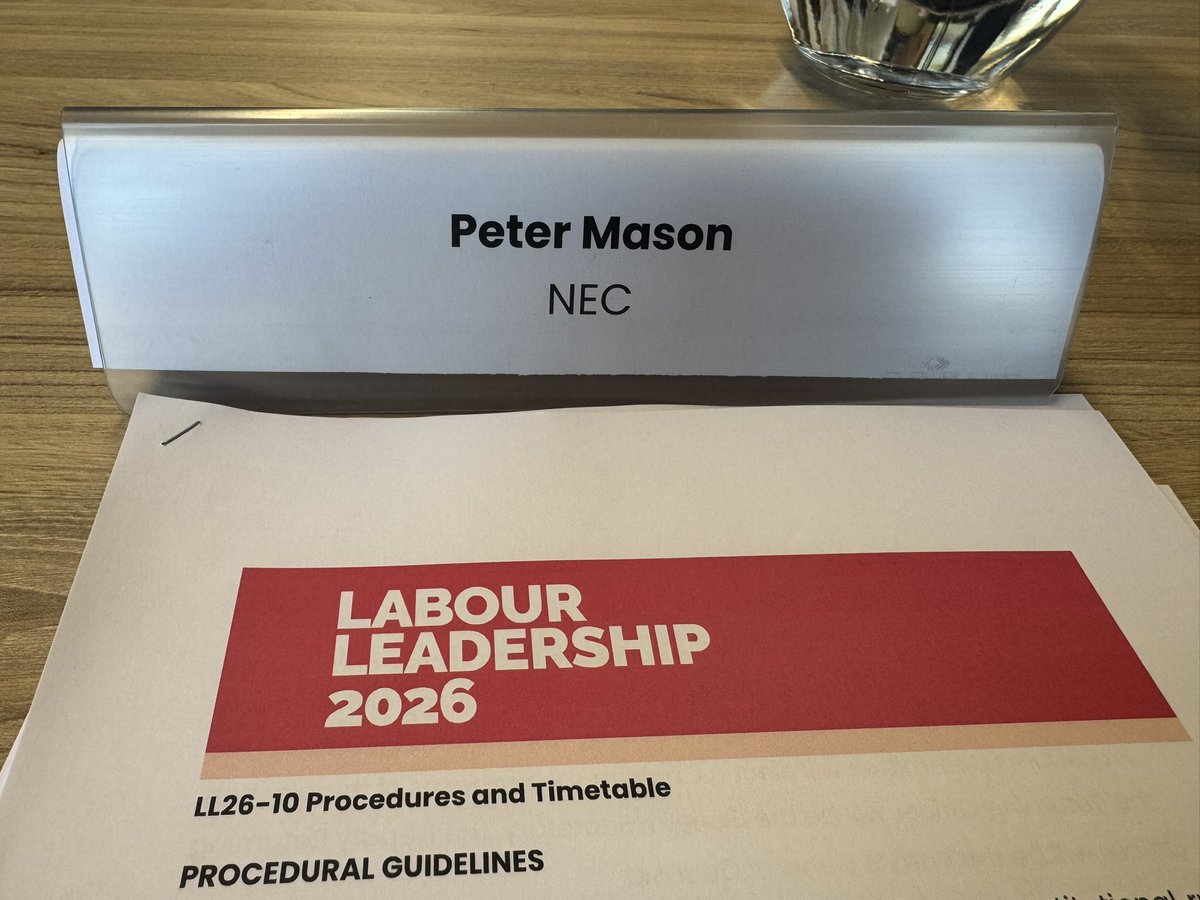 _petermason's tweet photo. An extraordinary NEC meeting yesterday to agree the process to select a new Leader and Prime Minister.

Important to remember that if the PLP nominate more than one candidate, CLPs will be able to nominate too… https://t.co/ht99HGu9jr