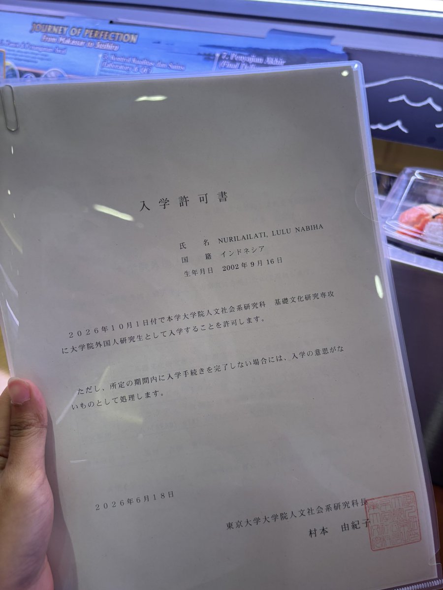 shundaei's tweet photo. hard work pays off 🥹💙💛
i’m going to utokyo this october!
(ft. sushiro) https://t.co/TuJhacgpwp