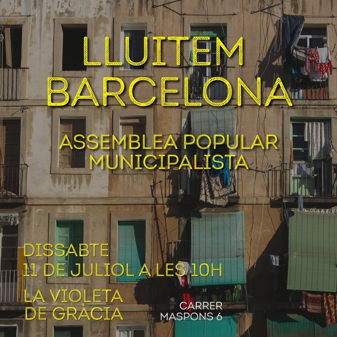ivan_sants's tweet photo. Les elits locals i globals tenen un projecte molt clar: expulsar les classes populars de Barcelona com a veïnes i només deixar-les entrar com a força de treball o consumidores. 

No ho permetrem. Ens hi va la vida, ens hi van els barris i ens hi va el país.

Lluitem Barcelona! https://t.co/iaBDt6FUtT