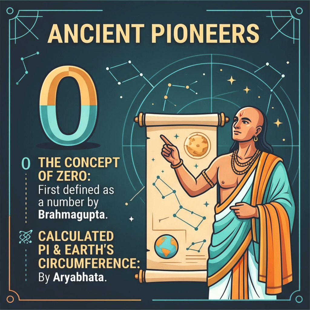 GujScienceCity's tweet photo. Did You Know? India’s scientific journey spans thousands of years—from the invention of Zero to groundbreaking space missions! 
Swipe through to discover how ancient wisdom, revolutionary discoveries, and cutting-edge innovations have shaped India’s remarkable scientific legacy—and continue to inspire the future.
Science isn’t just history; it’s the future we’re building together.
#DidYouKnow #ScienceInIndia #IndianScience #Innovation #STEM #SpaceScience #ISRO #Chandrayaan #Aryabhata #Brahmagupta #AI #QuantumComputing #FutureOfScience #ScienceEducation #GujaratScienceCity
@PMOIndia @CMOGuj @GovernorofGuj @IndiaDST @DSTGujarat @InfoGujarat @drvrajesh @arjunmodhwadia @ED_GCSC