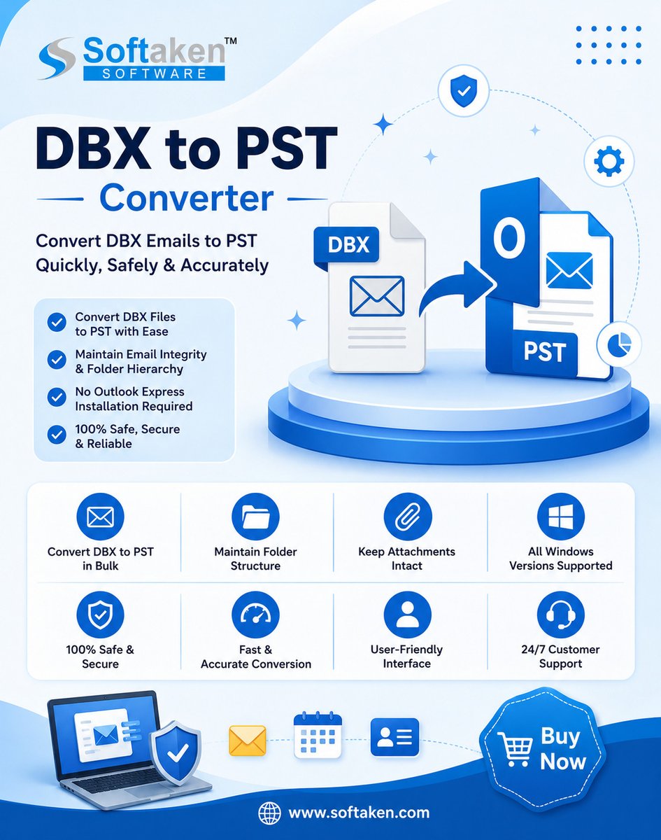 Demetrio_TW's tweet photo. Softaken DBX to PST Converter for Smoother and Secure converting of DBX files to PST format

#DBXtoPSTConverter #ConvertDBXtoPST #Softaken https://t.co/hBnTk4lEyA