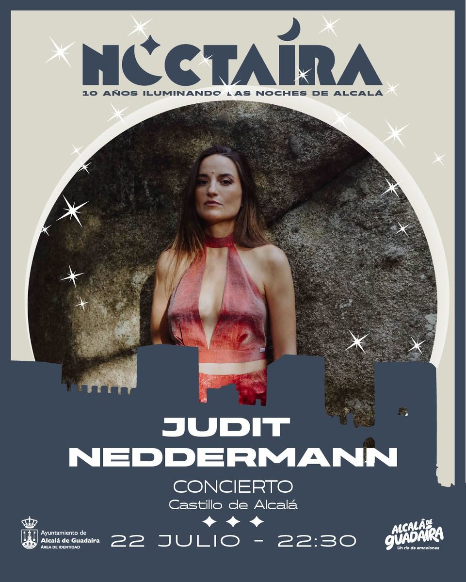 turismoguadaira's tweet photo. ✨ Julio llega cargado de música y emociones en Noctaíra 🌙

📅 Los miércoles de este mes nos regalarán tres citas imprescindibles en el Castillo de Alcalá con artistas de gran personalidad y sensibilidad.

🎫 Entrada libre hasta completa aforo.

#Noctaíra https://t.co/cw6UCvyZcg