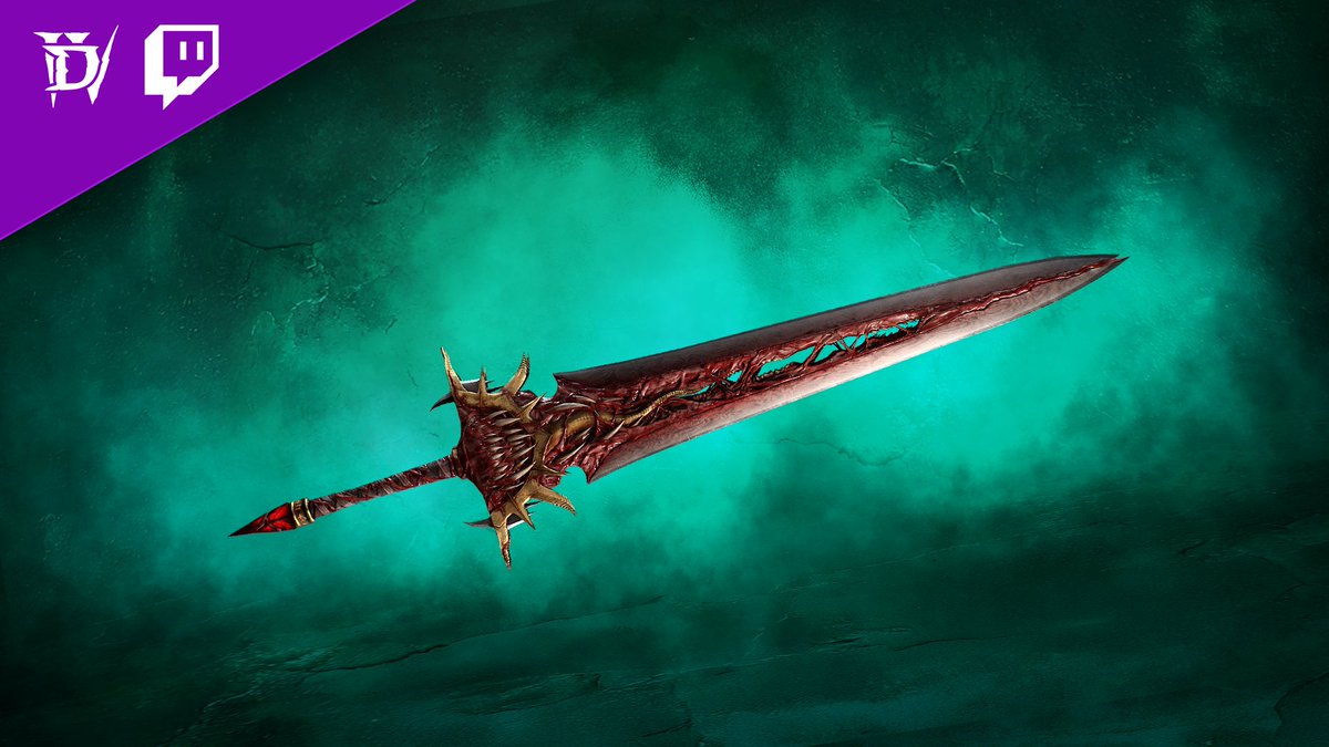 Diablo_PL's tweet photo. Ci, którzy oglądają, zostaną nagrodzeni. 📺

Dołączcie do dowolnej transmisji z Diablo IV z włączonymi dropami, aby zdobyć:
⚔️ 30 minut – miecz Falx Infectus
💥 2 godziny – Ostatni Ból Głowy (po premierze Sezonu Przebudzenia Śmierci) https://t.co/tuLCh1Edbo