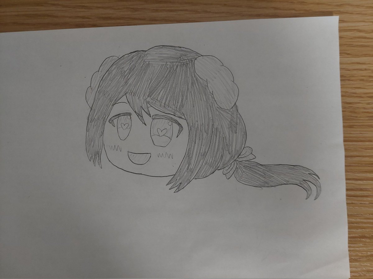 hide1000katu386's tweet photo. #ひでかつイラストリンク 
過去にぺ〜さんに描いていただいたゆっくりもえぎちゃんを参考にゆっくりもえぎちゃんを描いてみた……笑　
ゆっくりは体を描かない分少し早く描ける笑 https://t.co/UEXgiSdA2s