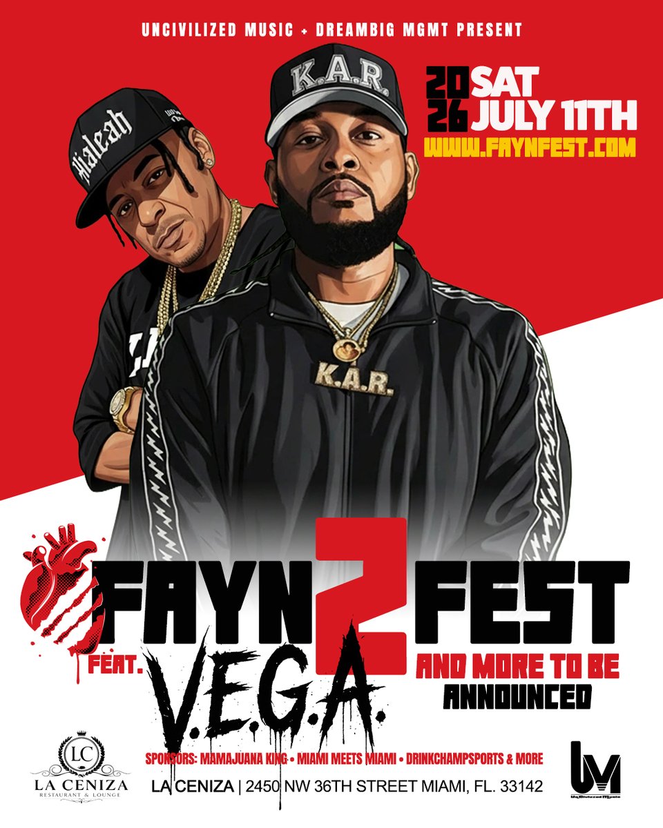 Vegamusic305's tweet photo. Hear "Un Camino," "In the DR," and "Stick (feat. DJ Meat)" live in Miami at La Ceniza on Saturday, July 11th. 📈 🔗 Tickets are moving fast. Secure your $10 passes at https://t.co/SpMVjlHNTz #FaynFest #LiveMusic https://t.co/u9WKGL9IAs