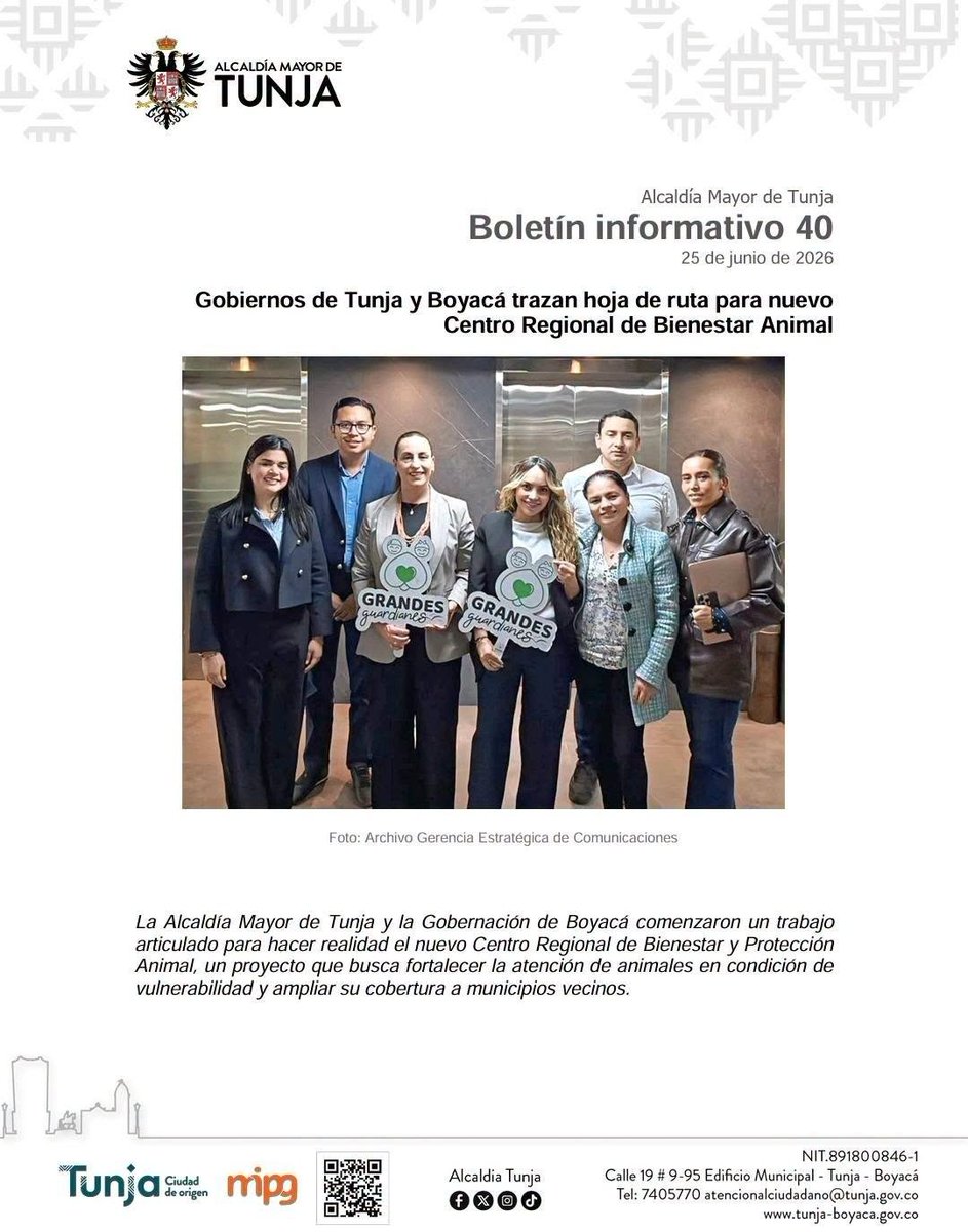 CaracolRadioTun's tweet photo. La @AlcaldiaTunja y la @GobBoyaca iniciaron la estructuración del nuevo Centro Regional de Bienestar y Protección Animal, un proyecto que busca ampliar la atención de animales vulnerables a varios municipios del departamento. https://t.co/eSKGyYn68C