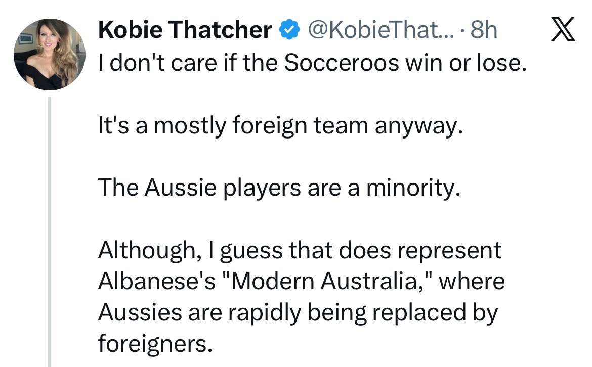 wutube's tweet photo. If you don’t like the Australian way of life, you can always leave. https://t.co/AdQNlCBQJT