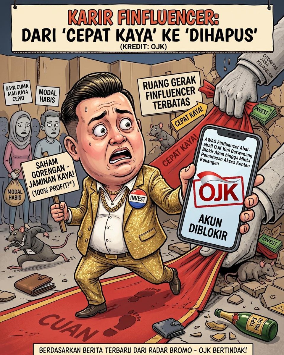 aluca's tweet photo. Ternyata sertifikat "Guru Finansial" nggak ngajarin cara bayar cicilan mobil kalau keran tipu-tipu ditutup paksa OJK ya. #TGIF https://t.co/VM4rii35cK