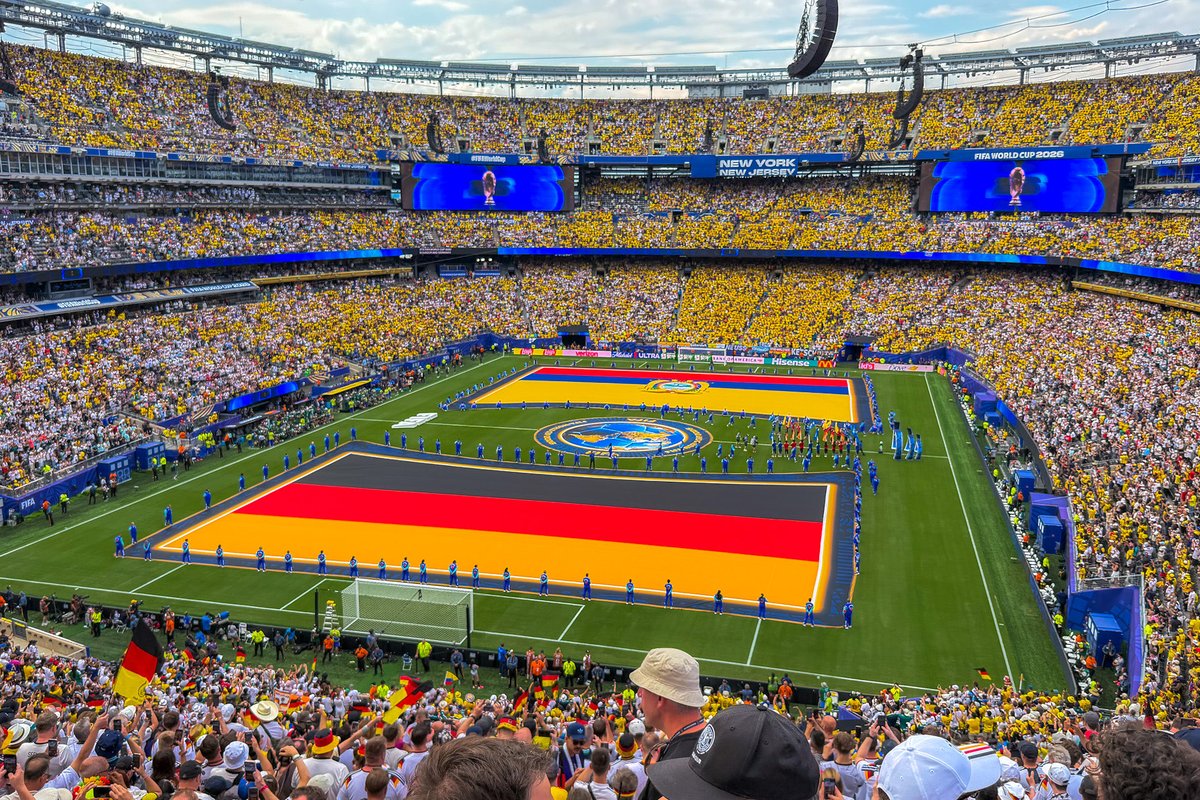 nico5381's tweet photo. Da gab es nicht viel zu beschönigen beim Auftritt der deutschen Nationalmannschaft gestern. Ecuador hochverdienter Sieger. Atmosphäre 👌🏻 #FIFAWC26 #ECUGER #Groundhopping https://t.co/IsmmI9i9rb