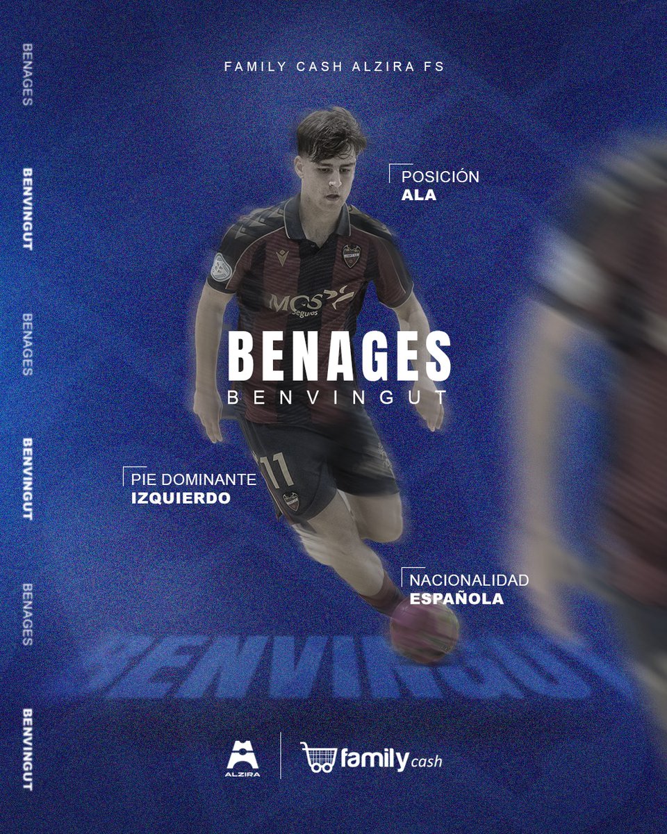 AlziraFS's tweet photo. Benages, fichado 🤝

El ala zurdo llega al Family Cash Alzira FS tras dos temporadas en 2ª División 

✍️ Firma por 1+1

¡Bienvenido, Nacho! 🫂

📲 https://t.co/mZGG3PAb7s

#PasseElQuePasse 🫶 https://t.co/WrDA0GyWf1