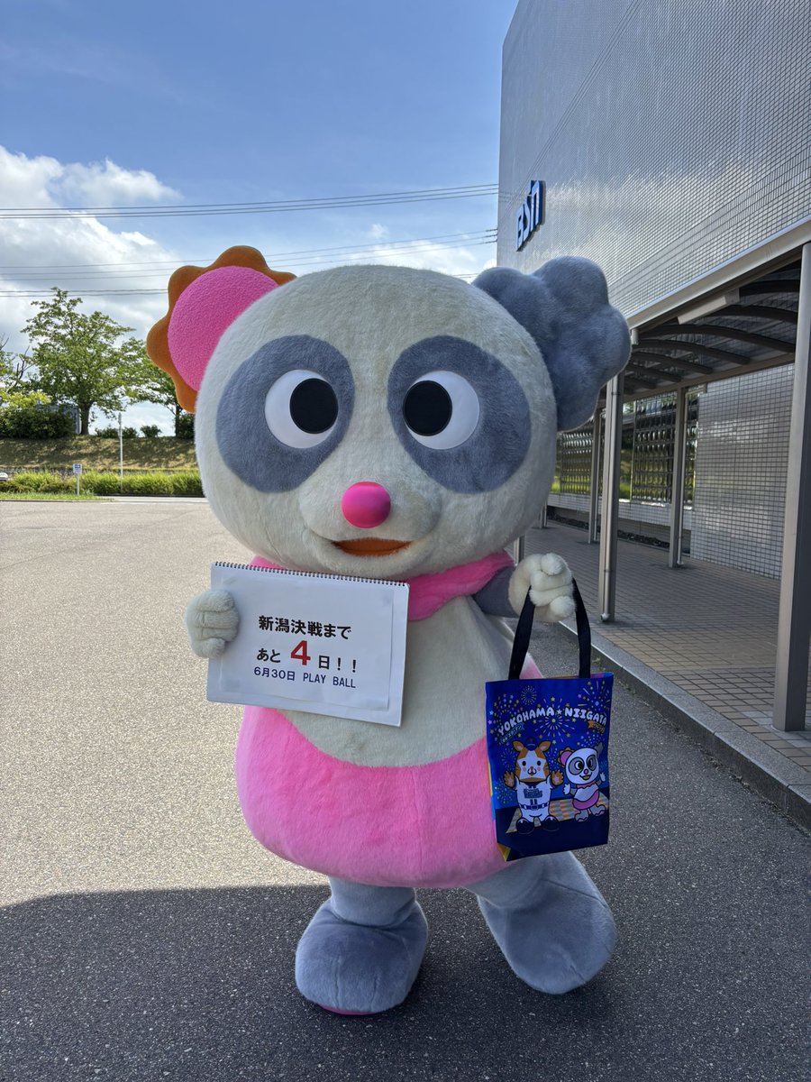 BSN_event's tweet photo. 新潟決戦まであと４日！
ハレッタも「試合みるのたのしみッタ～！」と言っていたよ🌞
ハレるといいね♪

『みんなで行こう エコスタへ！』
年に一度のあのお祭りがやって来る！

熱い応援に、アツいグルメ、
6/30 (火)は、エコスタに集合だ！

新潟で開催する横浜DeNAベイスターズの試合を楽しもう♪
みんなで行こう エコスタへ！

チケット購入はコチラ！
https://t.co/JYhf2nNndo
（当日券も販売します！）

#bsn #新潟放送 #横浜denaベイスターズ #広島東洋カープ #プロ野球