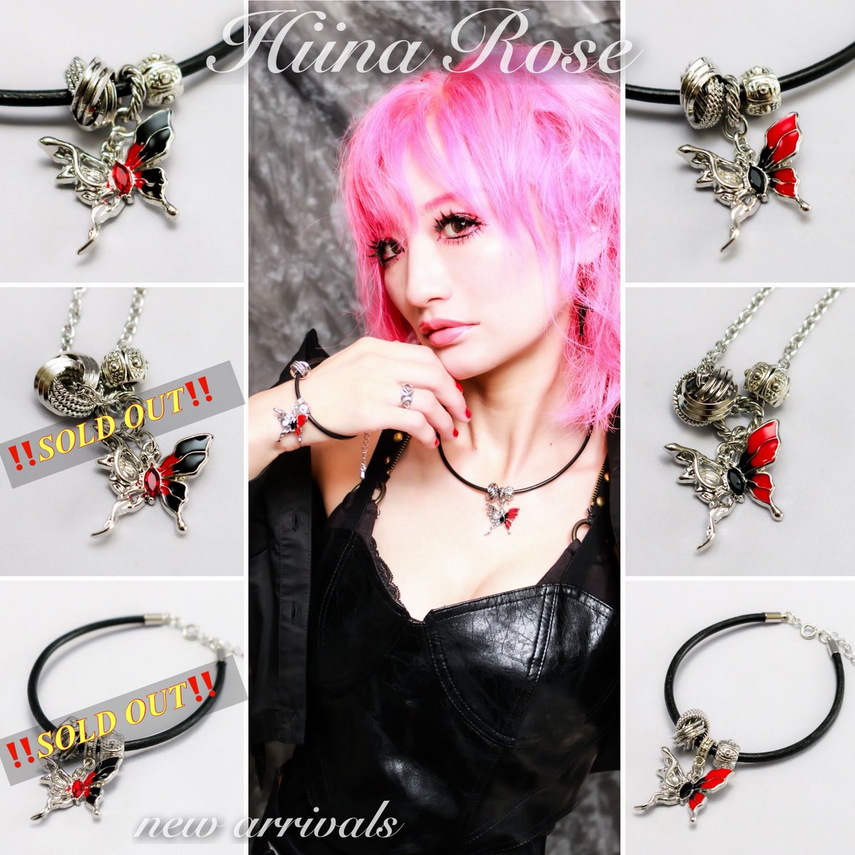 HiinaRose's tweet photo. ‼️【SOLD OUT】‼️

✨🌹6/25発売新作🌹✨

■バイカラー・メタルバタフライ ネックレス（チェーン／ブラック）

ソールドアウトありがとうございます🙇‍♀️

※再入荷をご希望の方は“再入荷お知らせメール”にご登録いただき、再入荷をお待ち下さい。

✅その他の商品はこちらから
https://t.co/B5yapB8id9 https://t.co/tduxker8WA