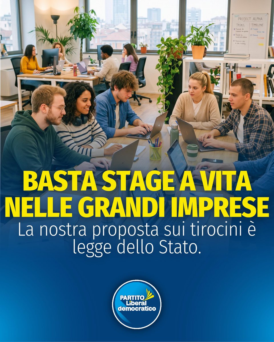 marattin's tweet photo. Con l’approvazione definitiva da parte del Senato, l’emendamento del @Partito_Libdem è legge dello Stato.

Viene meno uno dei principali modi con cui nei fatti si permetteva ad un giovane di essere “stagista a vita”. Ora non sarà più possibile eludere il vincolo facendo fare tirocini consecutivi in aziende diverse ma appartenenti allo stesso gruppo.

I tirocini extracurricolari sono un’occasione di flessibilità e di apprendimento, ma non possono diventare sfruttamento.