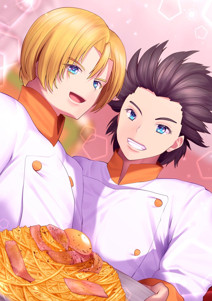 kodainsk's tweet photo. 2026年6月25日～26日のお絵描き配信で描いた、コーダイ氏と同じ誕生日のキャラその2。
食戟のソーマより、アルディーニ兄弟
https://t.co/2JttLGluMs
https://t.co/TvhiaG4l5J
#食戟のソーマ https://t.co/3ux4XpbsIq
