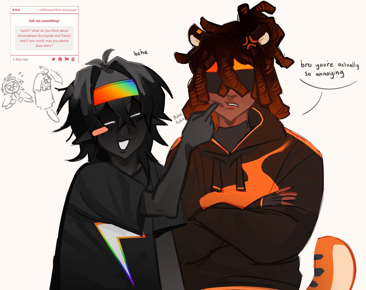 schlimeee's tweet photo. i yapped abt them on my tiktok story, but basically yes i love them✌️
#chromablazeduo https://t.co/RSqlAZDg8P