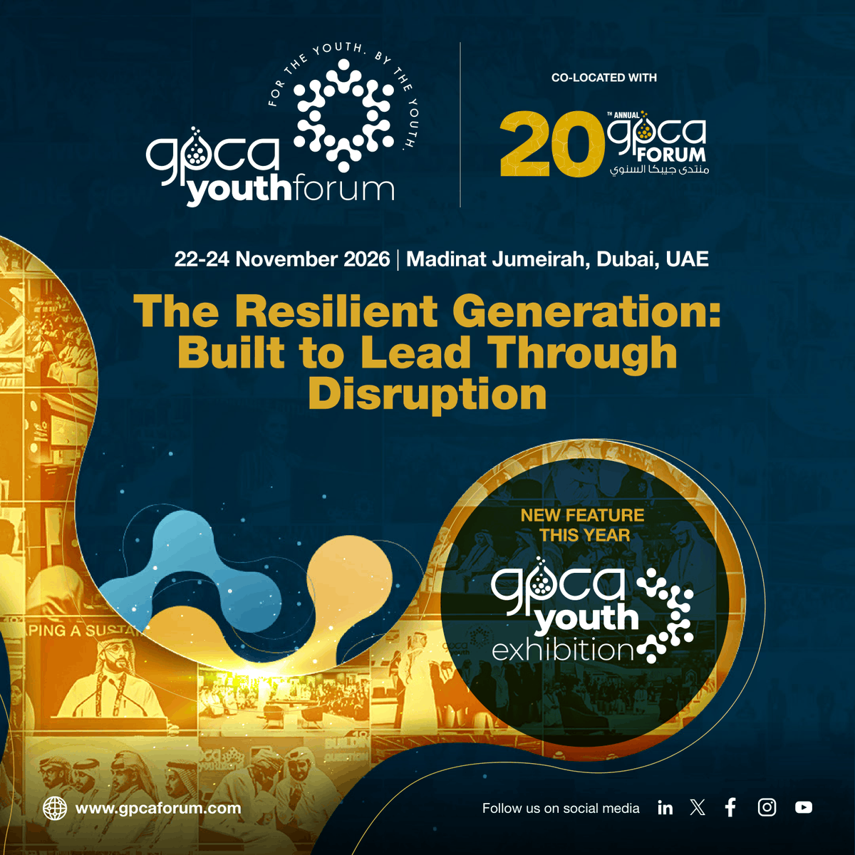 GulfPetChem's tweet photo. GPCA is pleased to launch the GPCA Youth Exhibition, a new feature within the GPCA #YouthForum connecting industry leaders, decision-makers and young professionals around one goal: shaping the next generation of talent.

Be part of the platform shaping future leaders, book your stand here: https://t.co/NxjirTXvJj

To sponsor young professionals and university students for the GPCA Youth Forum, please contact,
sales@gpca.org.ae | +971 4 451 0666 Ext. 103 & 106

#AnnualForum #GPCAForum2026 #GPCA2026 #GPCAEvents #UAE #GPCALeaders #IndustryLeadership #UAE #StandBooking #Exhibition #GPCAYouth #GPCAYoungLeaders
