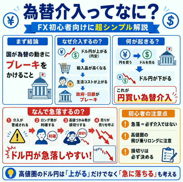 saty230's tweet photo. 【匯率干預到底是什麼？給FX新手的超簡單說明】

如果你在玩美元兌日圓，一定要先搞懂什麼是「匯率干預」。

為什麼？因為你不懂的話，在高點做多，很可能會遇到：
「明明剛剛還在漲，突然暴跌」
「帳面獲利一瞬間消失」
「來不及停損」

① 先講結論：匯率干預是什麼？

就是國家出面幫匯 https://t.co/u0RGcH5Wj2
