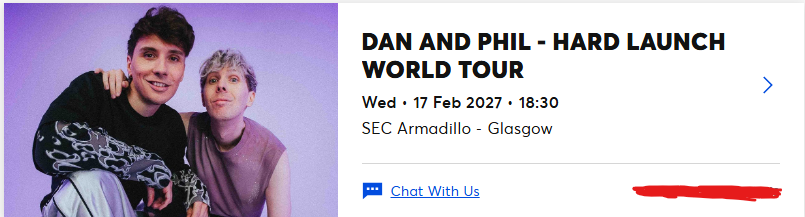 HazedFlux's tweet photo. GONNA MEET DAN AND PHIL IN GLASGOW NEXT YEAR LFGGGGG 🔥🔥🔥
@AmazingPhil @danielhowell https://t.co/Gxpy1zCpjO