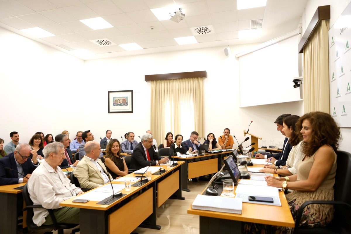 RBlancoEguren's tweet photo. Participo en el último Pleno del @CESAndalucia: reconocimiento a su presidente, @JuanMarin_  y a todo su equipo; dándole la bienvenida a los nuevos miembros; y conociendo el Informe sobre la Situación Socioeconómica de Andalucía 2025. 

El diálogo social es clave para Andalucía. https://t.co/uNOFkN31pL