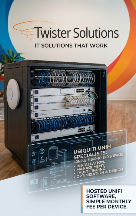 twistersolution's tweet photo. Did you know we are experts in UniFi networking, we provide solutions for businesses of all sizes, 01375800607 or email sales@twister.solutions https://t.co/t1RnZgcYkK