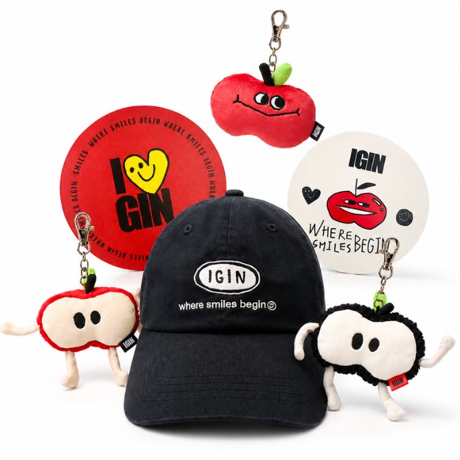 BTS Jin IGIN Tシャツ、キャップのセット BTS JinがモデルをしているIGINのアイテムがSAZOで買えます