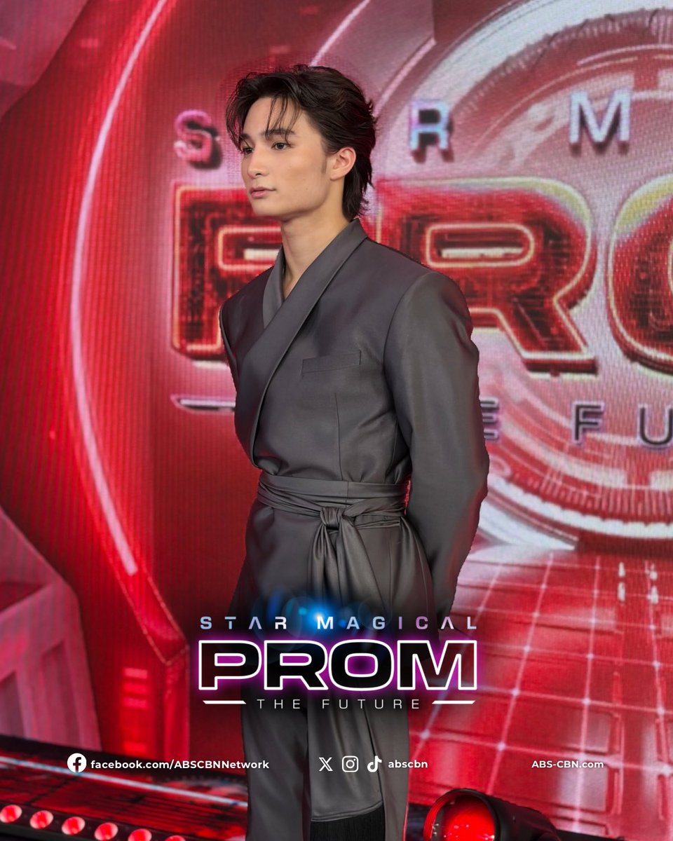 ABSCBN's tweet photo. Tailored for the future.

Joaquin Arce brings sharp, futuristic style to #StarMagicalProm2026. #StarMagicalPromTheFuture

Catch the magical night here: https://t.co/QuWXMKGgut https://t.co/uD3uF1yTSE