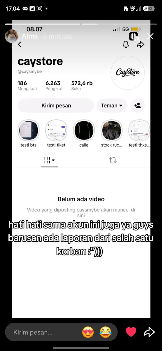 diska150841's tweet photo. ❗️WARNING❗️
Aku spill muka penipu nya ya teman"dan akun nya jgaa HATI"sama penipu ini karna udh banyak korbann,,uang kita aja ga dibalikin tapi dia sempet"nya msh jual tiket,,TOLONG AKU BANTU REPOST DIA YAAAA HELP❗️
#ARMY #BTSARIRANGJAKARTA #SCAMMER https://t.co/J6bdkfKkcu