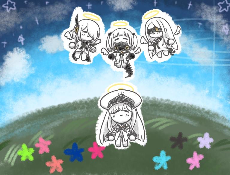 JOJOongja's tweet photo. #블루아카 #ブルアカ 
Fly my little sisters...
언젠가 다시봐요 아인 소프 오르 https://t.co/cVErNeDsxV