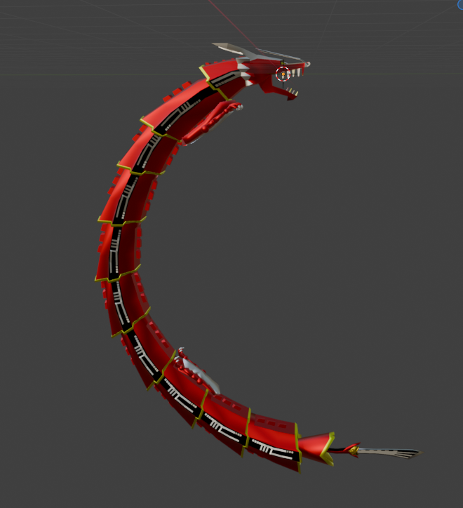 ShoShou0813's tweet photo. まだできていないけどドラグレッダー
#blender https://t.co/wLe1f9DZnM