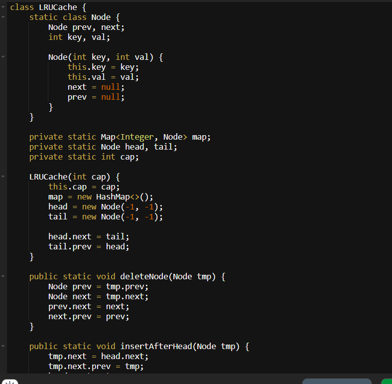 whatthefaizz's tweet photo. Day 26 of @takeUforward_ #SDESheetChallenge Done✅

Key learnings:
Next smaller element , Implementations of LRU &amp; LFU cache 

#DSA #StriversSheet #LeetCode #CompetitiveProgramming #SoftwareEngineering #ProblemSolving #45DaysOfCode #ProgrammingJourney https://t.co/ECeWxoFYkV
