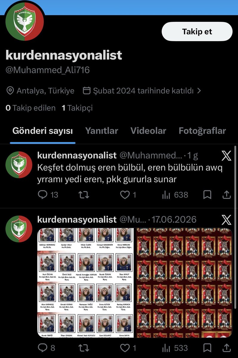 rejturk's tweet photo. Antalyada yaşayan ampedsporlu bir kürdün paylaşımları https://t.co/R05H7RmgvP