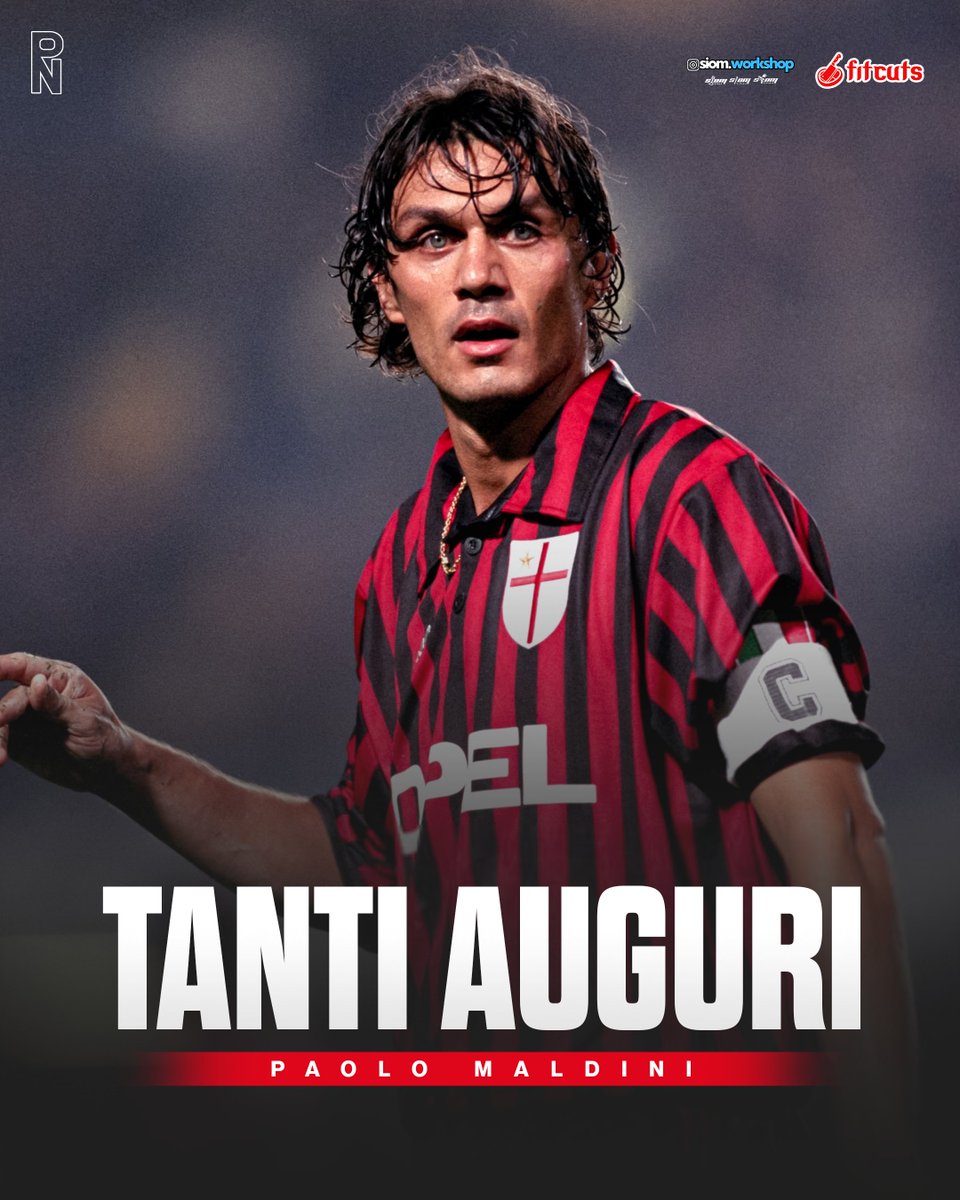 rossonerinewsid's tweet photo. The One and Only, Paolo Maldini.

Lahir untuk Milan, hidup untuk Milan, dan abadi bersama Milan. Hari ini sang legenda hidup berulang tahun! TANTI AUGURI PAOLO MALDINI! 🔴⚫ https://t.co/RSeYzXb671