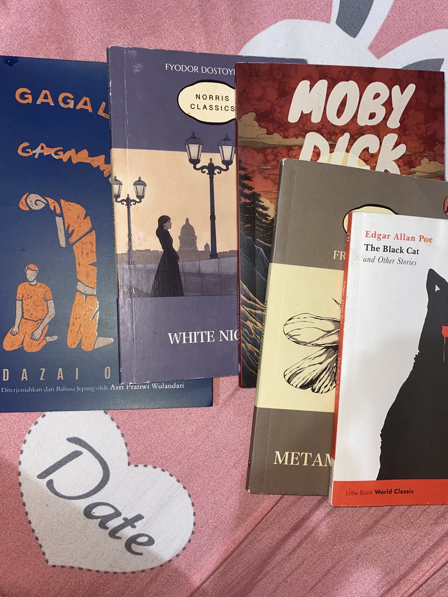 clovereverr's tweet photo. Buku klasik yang aku punya sejauh ini karna nonton bsd 😭

Buku kafka karna kepo, katanya kalo suka buku no longer human coba baca metamorphosis https://t.co/UEaxLHDxKa