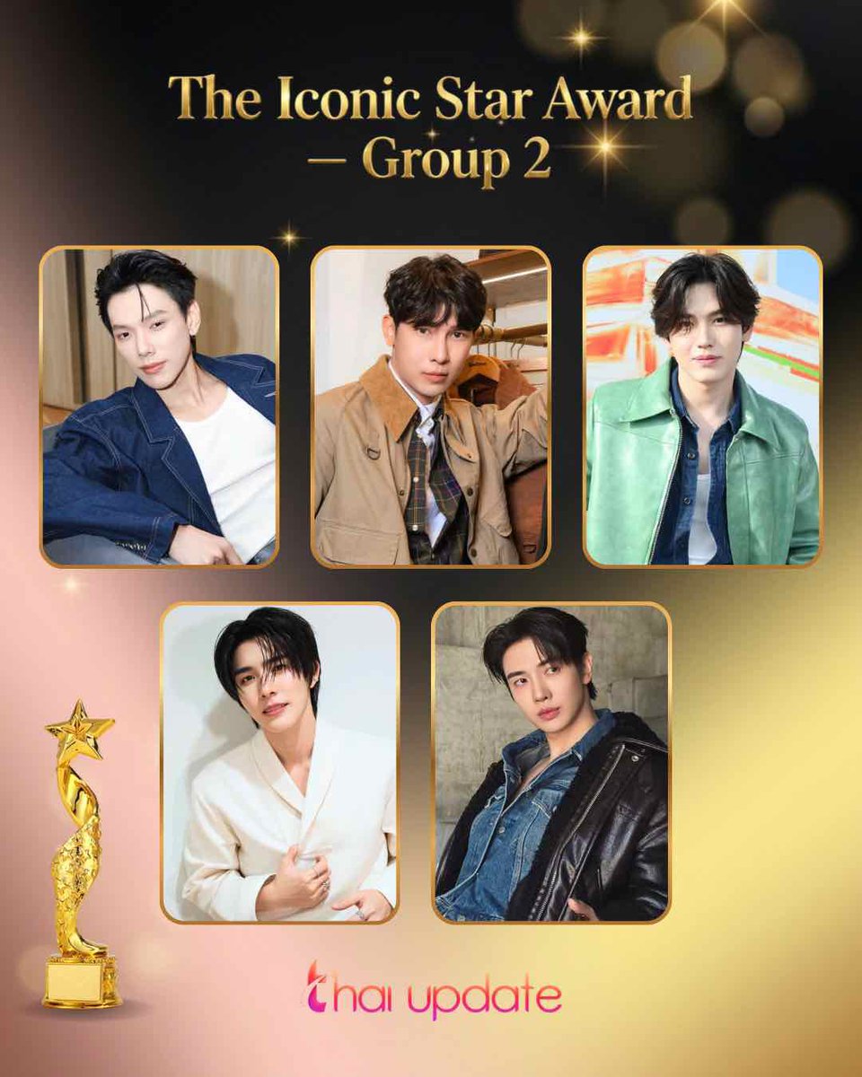 thaiupdate2021's tweet photo. The Iconic Star Award — Group 2 💎 ✨ 

Vote Here 👉🏻 https://t.co/uYz1h72oFj

#daou #mewsuppasit #newwiee 
#BXXMRVW #maxky_rp 
🏆 
#thaiupdate2019 
#thaiupdateawards2026 https://t.co/H0A3e8KYNn