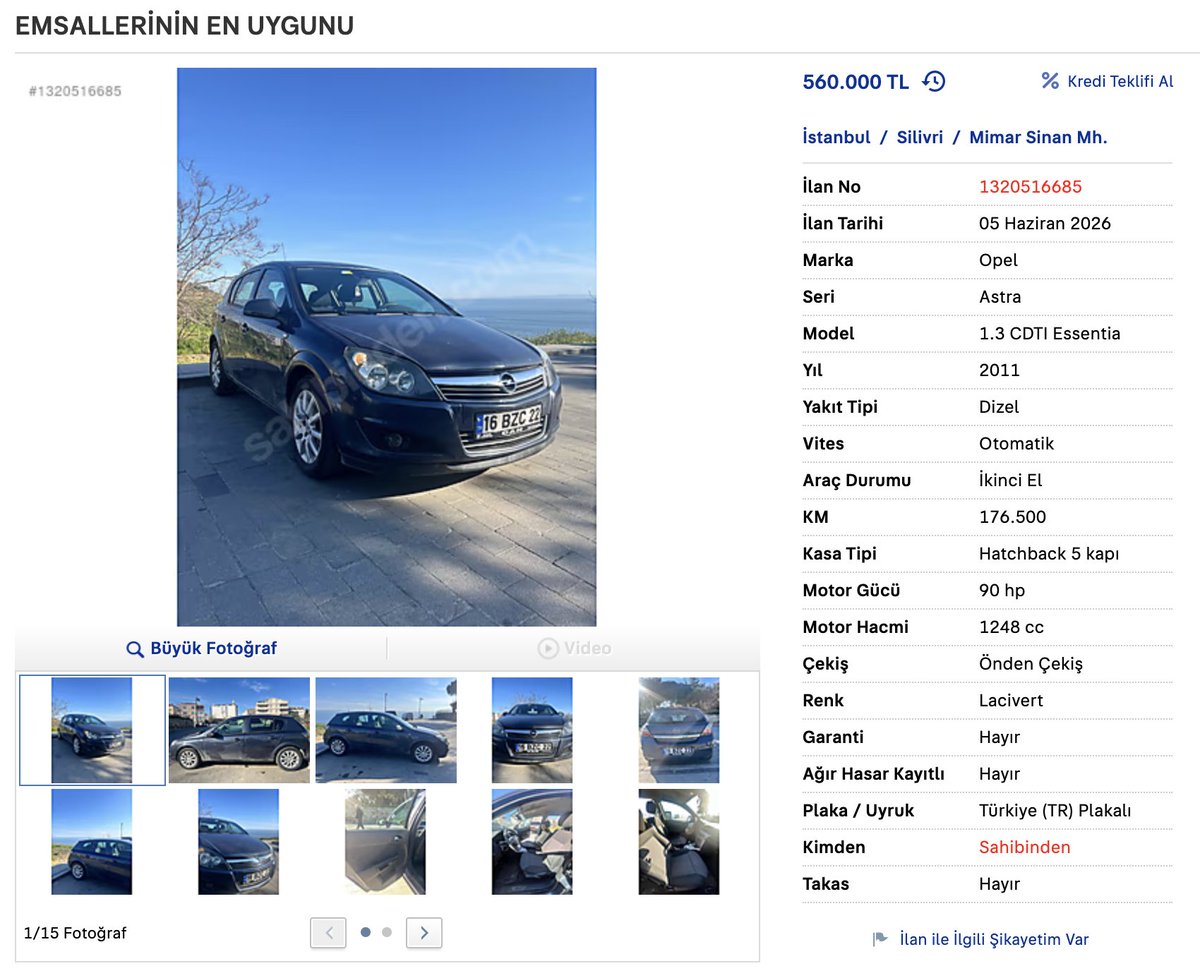 _ilanlariniz's tweet photo. İLANLARINIZ

🚗 2011 Opel Astra 1.3 CDTI Essentia
▫️ 176.500 km | 🏷️ 560.000 TL

🚗 2000 Audi A6 Avant 2.5 TDI Quattro
▫️ 397.000 km | 🏷️ 615.000 TL

🚗 2011 Renault Latitude 1.5 dCi Executive
▫️ 208.000 km | 🏷️ 735.000 TL

ℹ️ Siz de ilanınızın paylaşılmasını istiyorsanız bu hesabı takip edip DM'den mesaj olarak gönderebilirsiniz